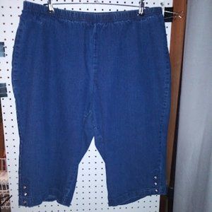 Just My Size (JMS) Denim Knee Pants - 3X (22W-24W)